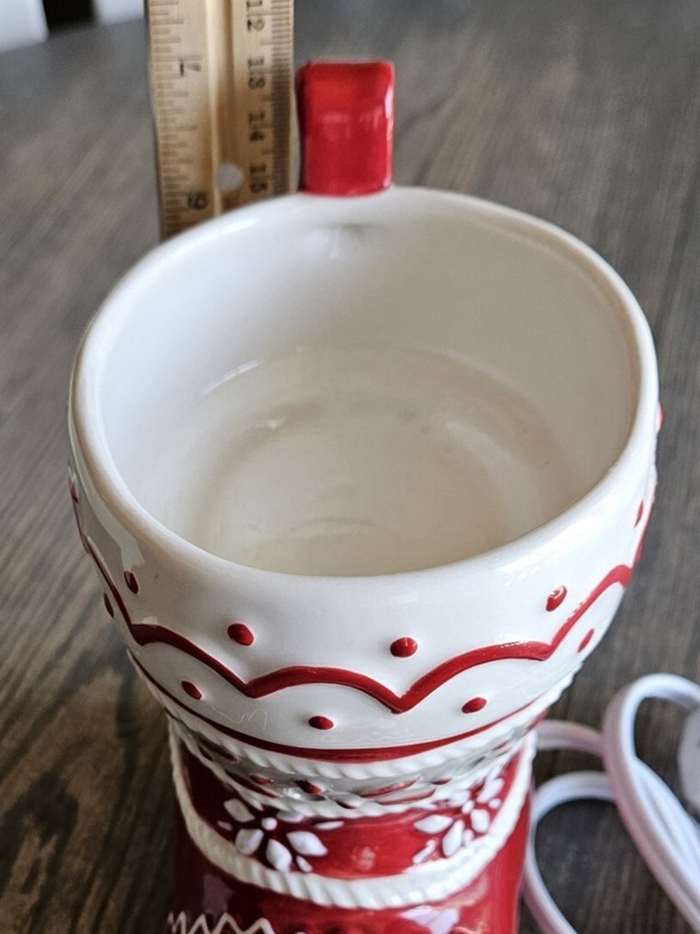 Scentsy Red and White Holiday Stocking Warmer - Picture 5 of 6